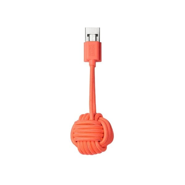 Cablu cu Micro USB Native Union Key Cable, portocaliu