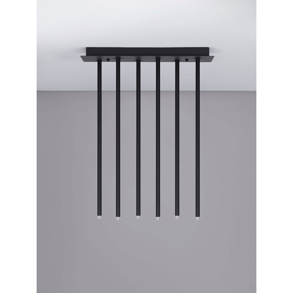 Plafonieră negru-mat LED cu structură flexibilă din aluminiu 20x50 cm Stilvi – Nova Luce-image-4