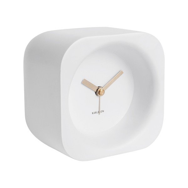 Ceas cu alarmă Karlsson Chunky, alb-image-1
