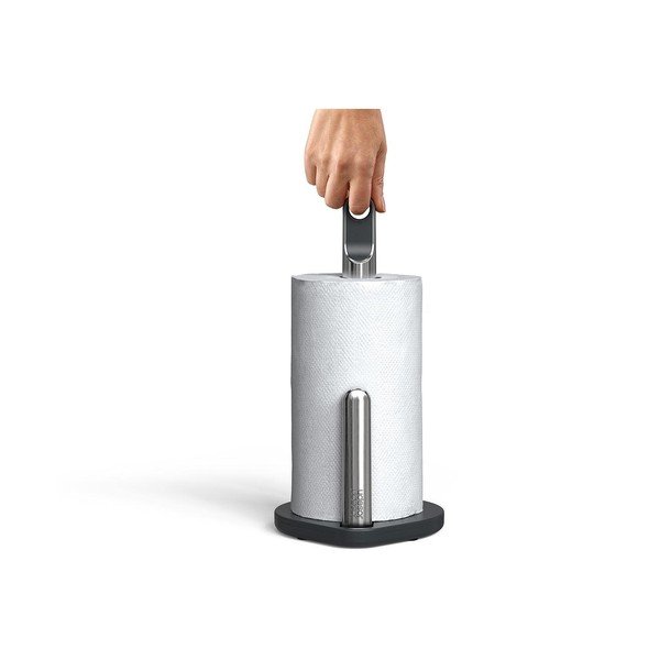 Suport orizontal pentru prosoape de bucătărie din hârtie gri închis din plastic Hold – Joseph Joseph-image-3