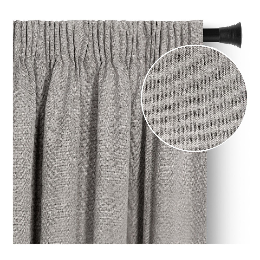 Draperie taupe blackout 140x250 cm Corita – Restilo