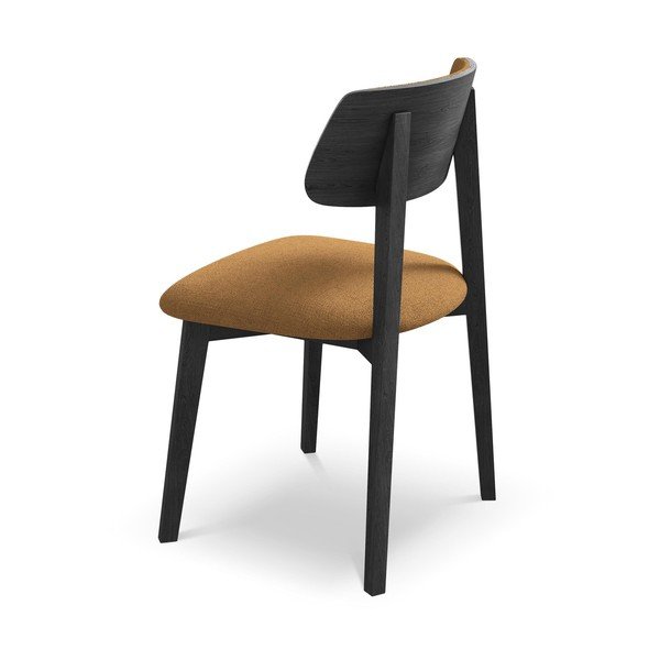 Scaun de dining teracotă din lemn masiv Niu – Makamii-image-3