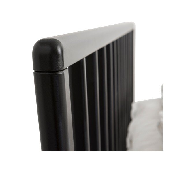 Pat fabricat manual din lemn masiv de mesteacăn Kiteen Melodia, 160 x 200 cm, negru-image-4