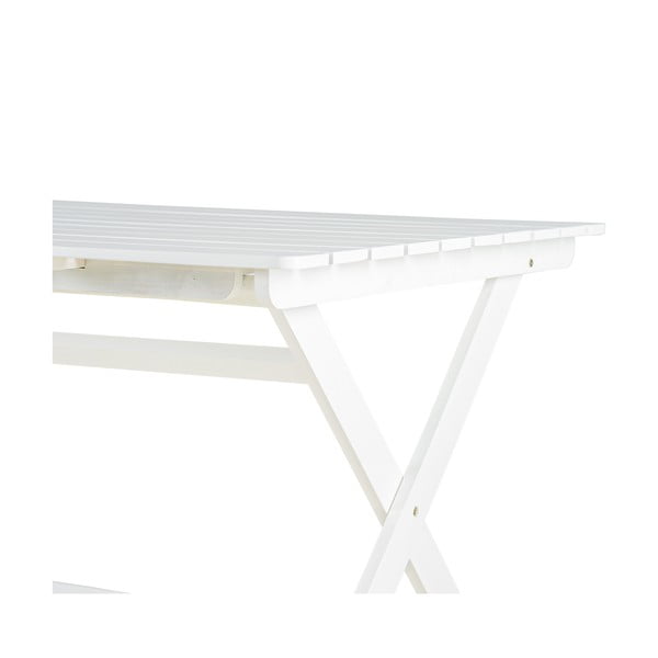 Masă de grădină din lemn de acacia Bonami Essentials Natur, 88 x 114 cm, alb-image-3