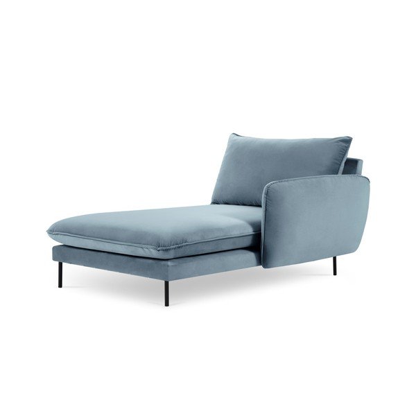 Șezlong, cotieră pe partea dreaptă Cosmopolitan Design Vienna, albastru deschis-image-3