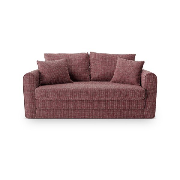 Canapea roz-închis extensibilă 158 cm Lido – Micadoni -image-2