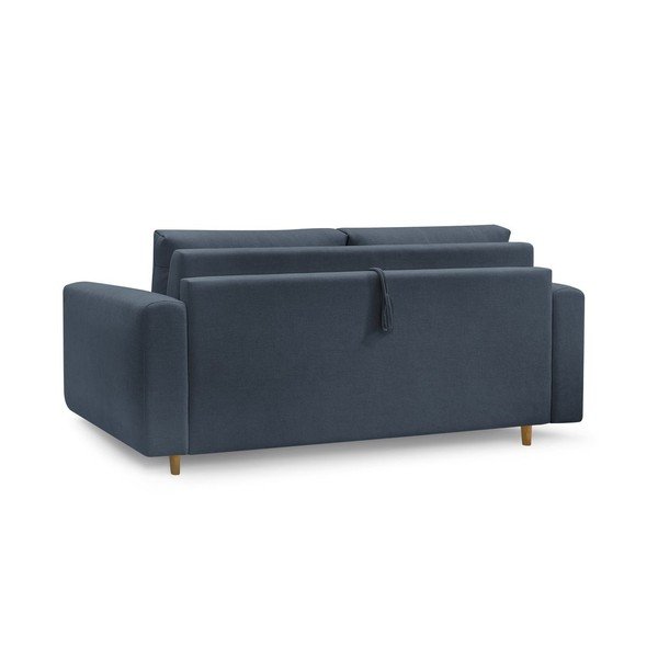 Canapea albastru-închis pentru dormitul zilnic/extensibilă 220 cm Cocoone – Bobochic Paris-image-4