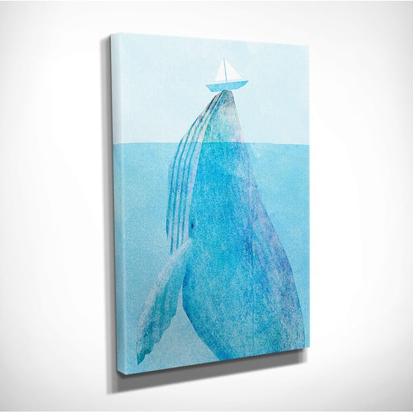 Tablou pe pânză Whale, 30 x 40 cm-image-2
