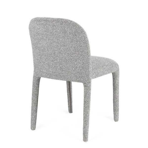 Scaun de dining gri din material bouclé Antara – Bizzotto-image-4