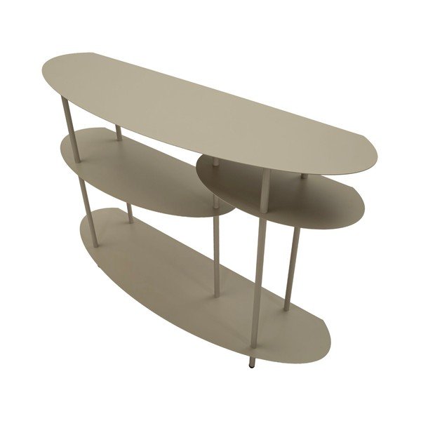 Masă consolă grej din metal 34x118 cm Saturn – Mauro Ferretti-image-2