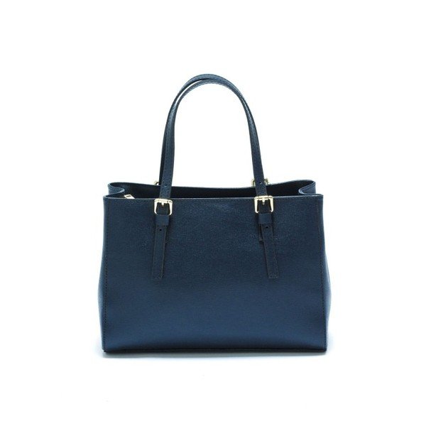 Poșetă din piele Isabella Rhea Classic, albastru-image-1