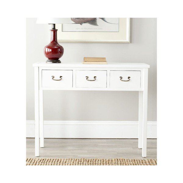 Măsuță consolă Safavieh Riley, alb-image-2