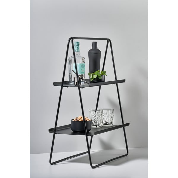 Etajeră cu structură din inox Zone A-Table, negru-image-3
