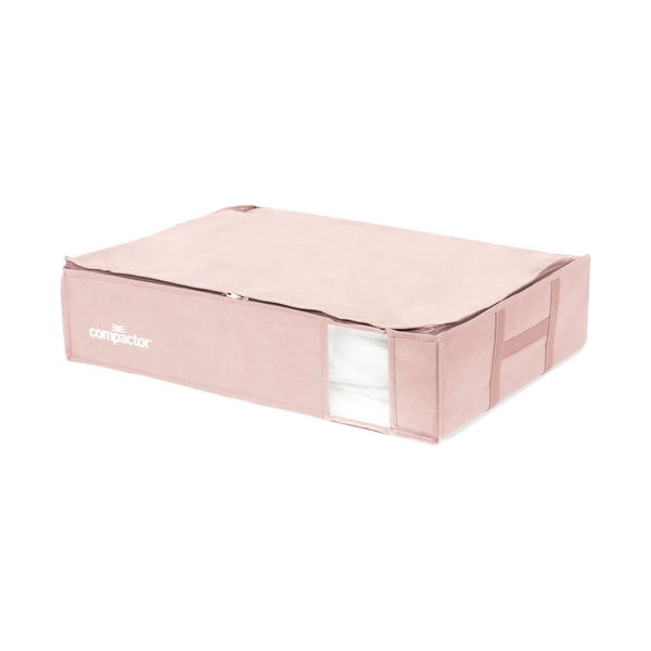 Cutie de depozitare cu vid sub pat Compactor Pink Edition, 145 l