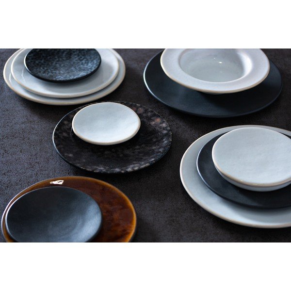 Farfurie din gresie ceramică Costa Nova Roda Iris, ⌀ 16 cm, gri-image-1