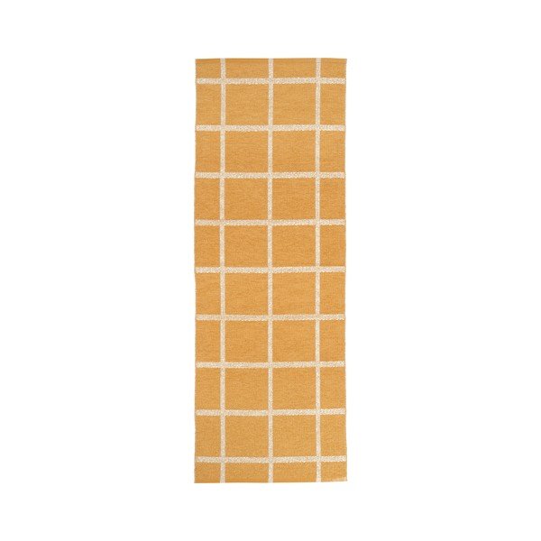 Covor tip traversă pentru interior și exterior galben ocru 70x225 cm Ada Ochre – Pappelina-image-3