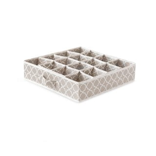 Organizator cu 16 compartimente pentru sertare Compactor, 40 x 40 cm, bej