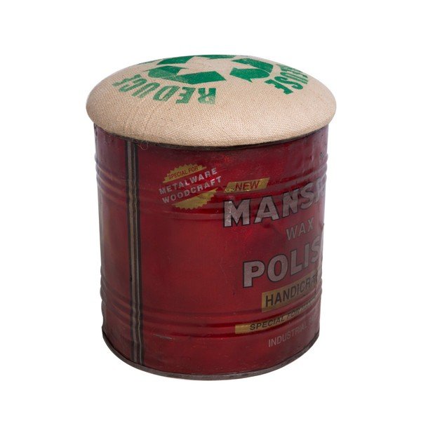 Taburet Mauro Ferretti Handicraft, roșu-image-1