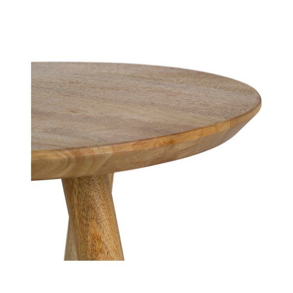 Măsuță auxiliară rotundă din lemn de mango ø 40 cm Mao – Ixia-image-4