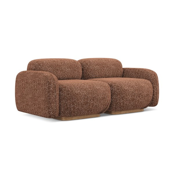 Canapea modulară portocalie/maro 190 cm Ailani – Makamii-image-2