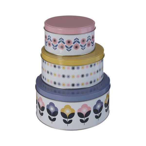 Cutii de depozitare 3 buc. din metal  Joni – Premier Housewares-image-1