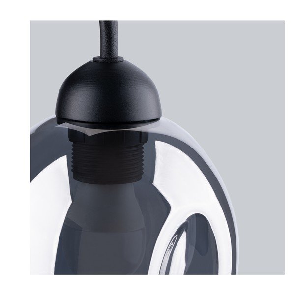 Aplică de perete neagră ø 25 cm Garten – Sollux-image-4