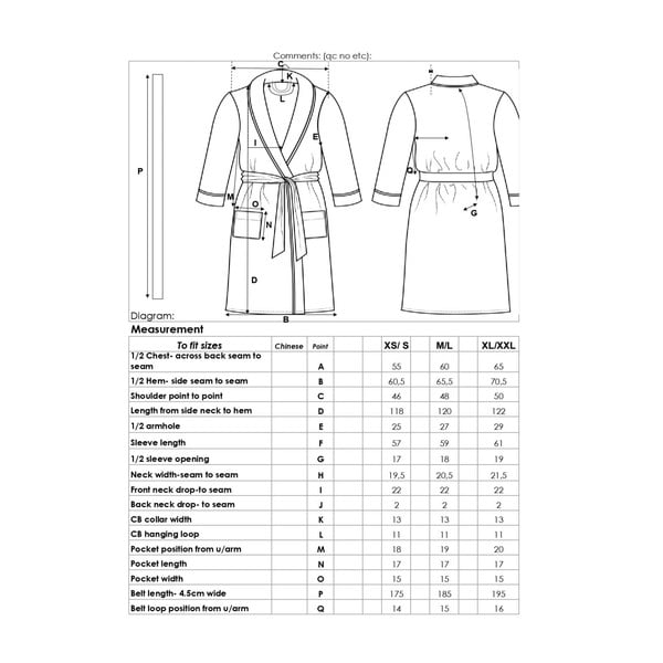 Halat albastru XL/XXL din micropluș/cocolino Polyvelvet – Good Morning-image-2