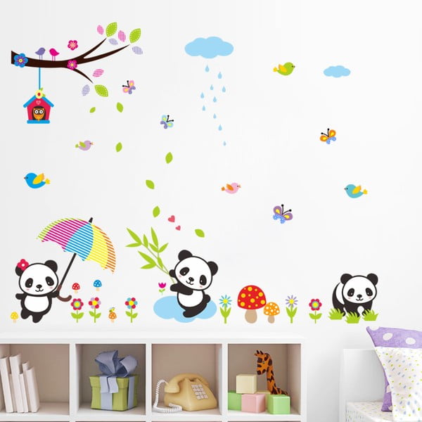 Autocolant Fanastick Babies Pandas