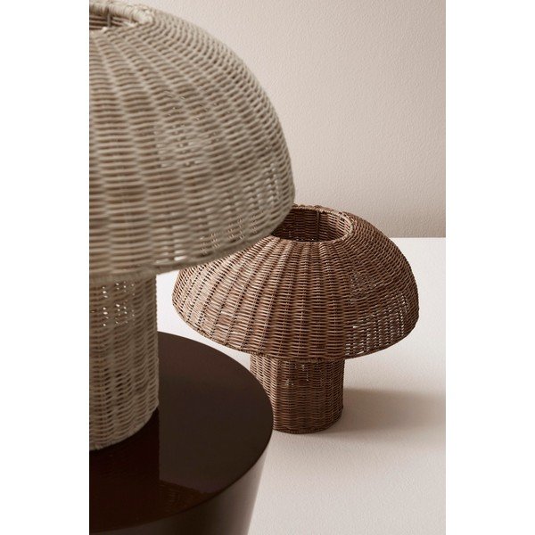 Veioză în culoare naturală LED din ratan cu abajur din ratan (înălțime 40 cm) Irele – Bizzotto-image-2