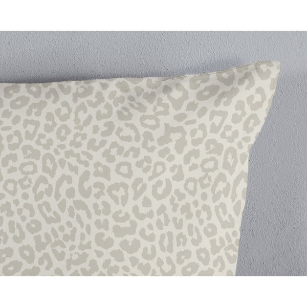 Lenjerie de pat alb/gri deschis din bumbac  140x200 cm – Good Morning-image-3