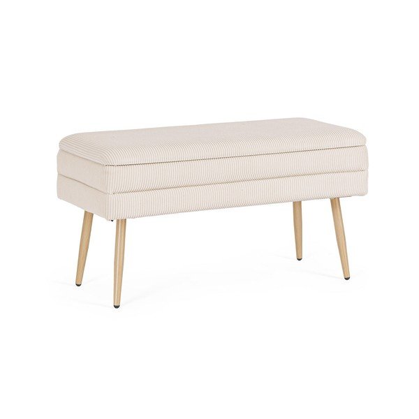 Bancă albă capitonată Olga – Bizzotto-image-2