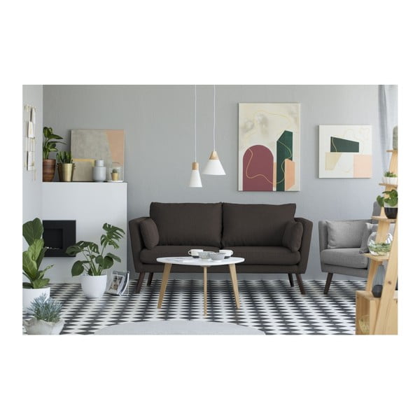 Canapea cu 3 locuri Mazzini Sofas Elena, maro-image-3
