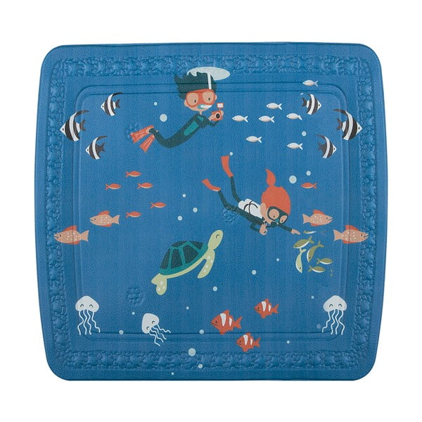 Covoraș antiderapant pentru copii pentru duș 55x55 cm Scuba Diver – Spirella