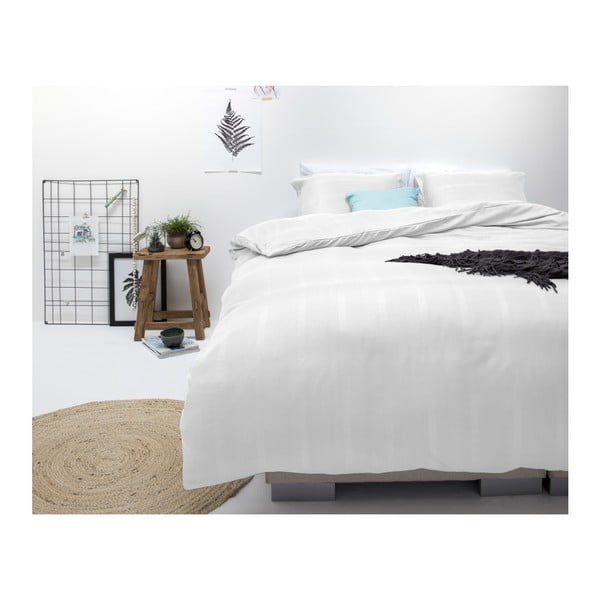Lenjerie de pat din micropercal Zensation Satin Montreal, 140 x 200 cm, alb-image-2