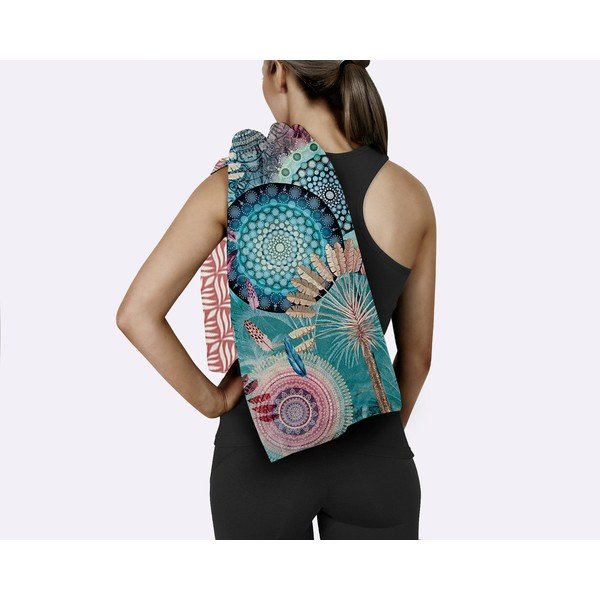 Prosop de plajă albastru cu uscare rapidă 50x100 cm – HIP-image-2