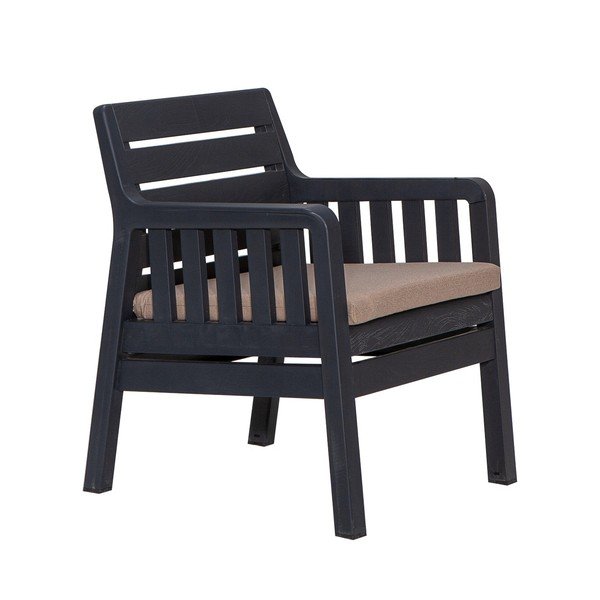 Set mobilier de grădină gri antracit pentru două persoane Lara – Floriane Garden-image-1