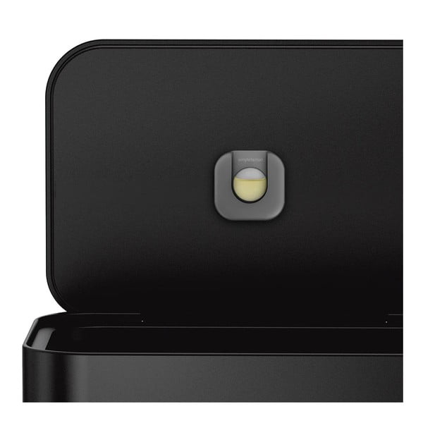 Coș de gunoi negru mat cu pedală din oțel 55 l – simplehuman-image-4