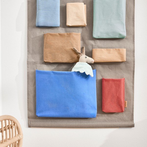 Organizator suspendat gri din material textil 60x2x80 cm Saga – OYOY Mini-image-1