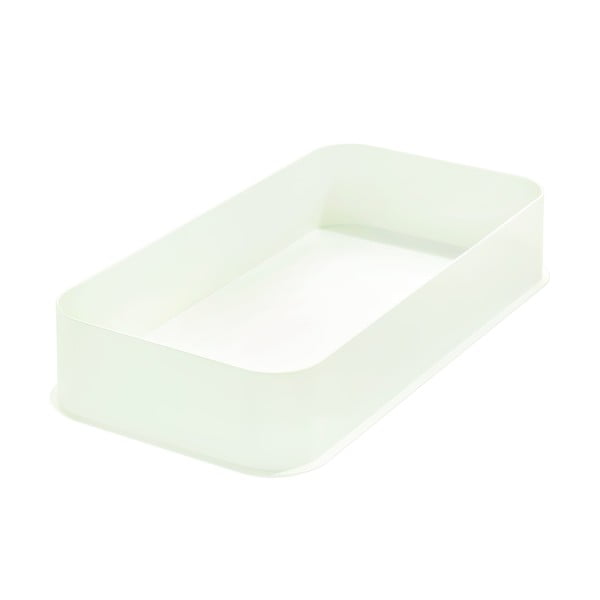 Cutie depozitare iDesign Eco, 21,3 x 43 cm, alb
