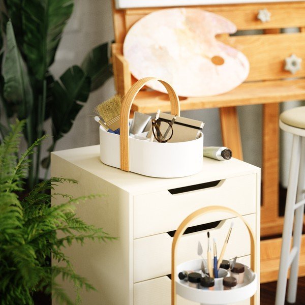 Organizator de baie alb Bellwood – Umbra-image-2