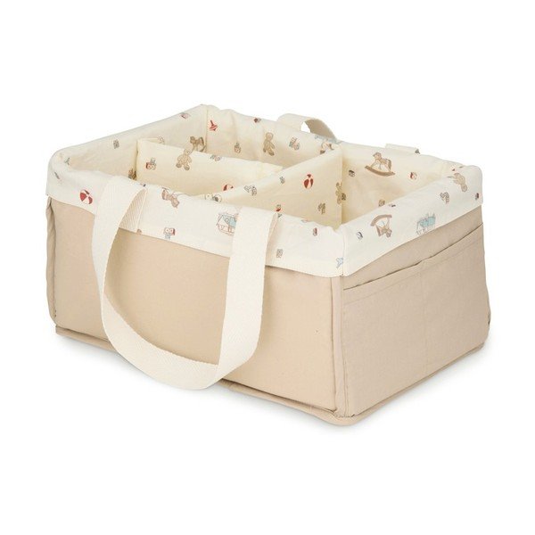 Coș de jucării pentru copii în culoare naturală din material textil 34x23x17 cm Vintage Toys – Cam Cam Copenhagen