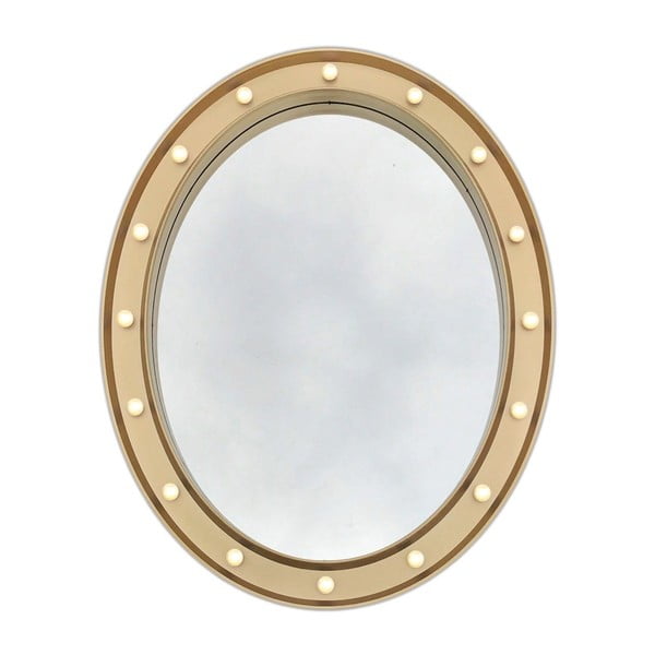 Oglindă de perete Maiko Champagne, 54 x 68 cm
