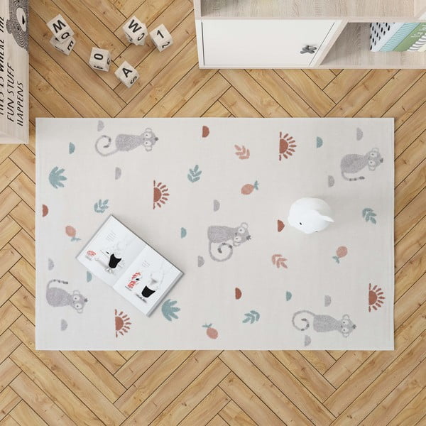 Covor copii Nattiot Little Wild Monkey, 120 x 170 cm-image-3