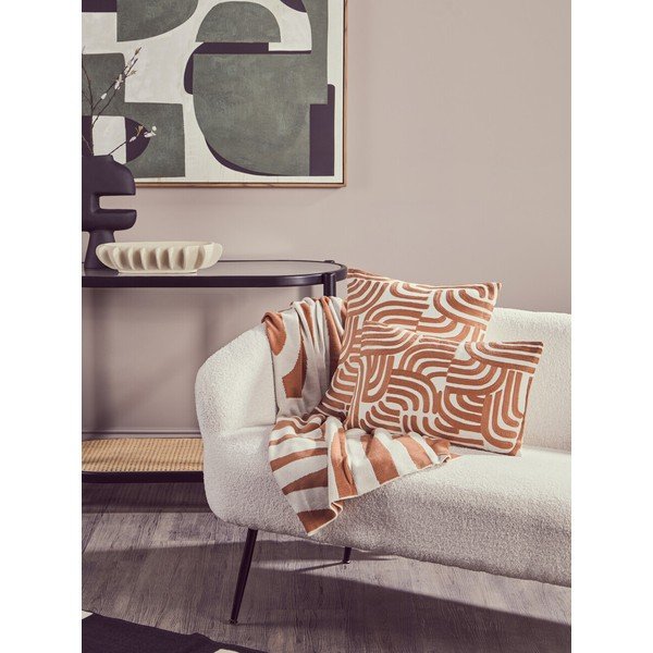 Masă consolă neagră/în culoare naturală cu blat din sticlă 49x100 cm Cebu – Premier Housewares-image-3