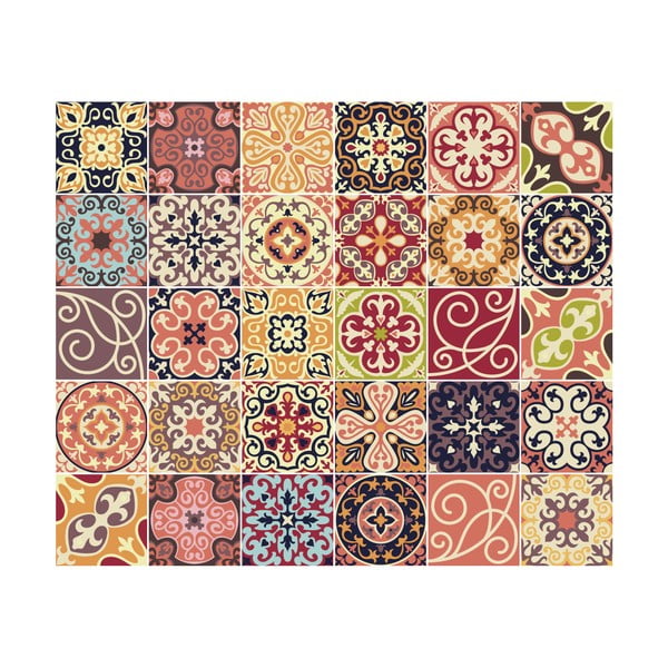 Set 30 autocolante Ambiance La Valette, 15 x 15 cm-image-2