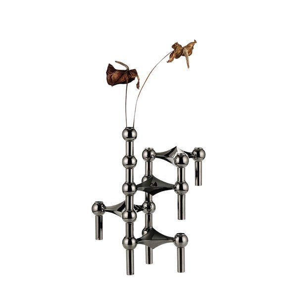 Vază negru-lucios din metal (înălțime 10 cm) Nagel – STOFF Nagel-image-4