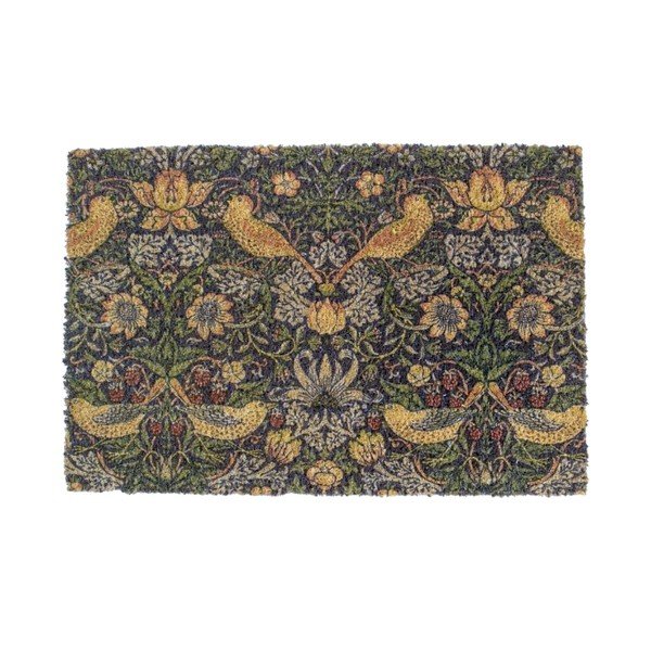 Covoraș de intrare din fibre de nucă de cocos 60x90 cm William Morris Strawberry Thief – Artsy Doormats