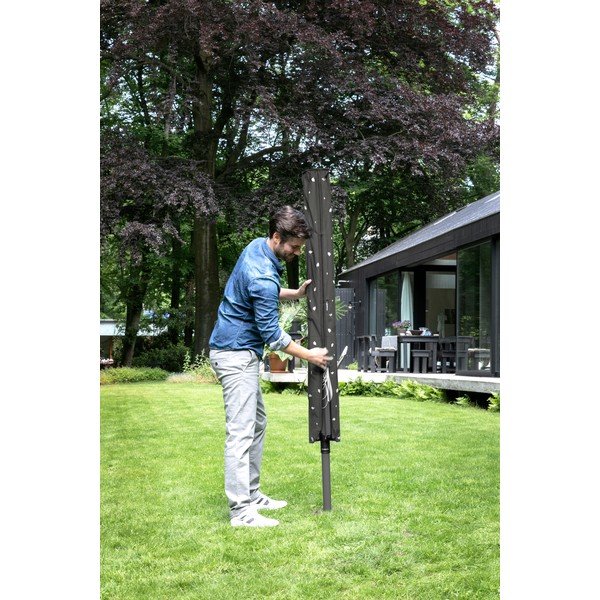 Uscător de rufe gri antracit pentru grădină 50 m Lift-O-Matic – Brabantia-image-3