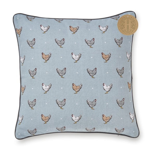 Pernă din bumbac Cooksmart ® Farmers Kitchen, 45 x 45 cm, albastru-image-2