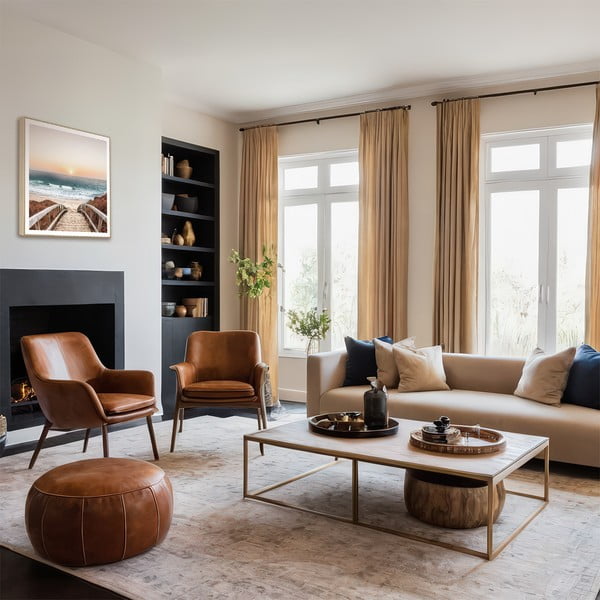 Tablou 50x50 cm Beach Footbridge – knor-image-1